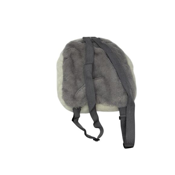 Koala Plush Backpack Mom& Baby Stuffed Animal Bag Soft Faux Fur Gray Cute Kawaii - Picture 2 of 8